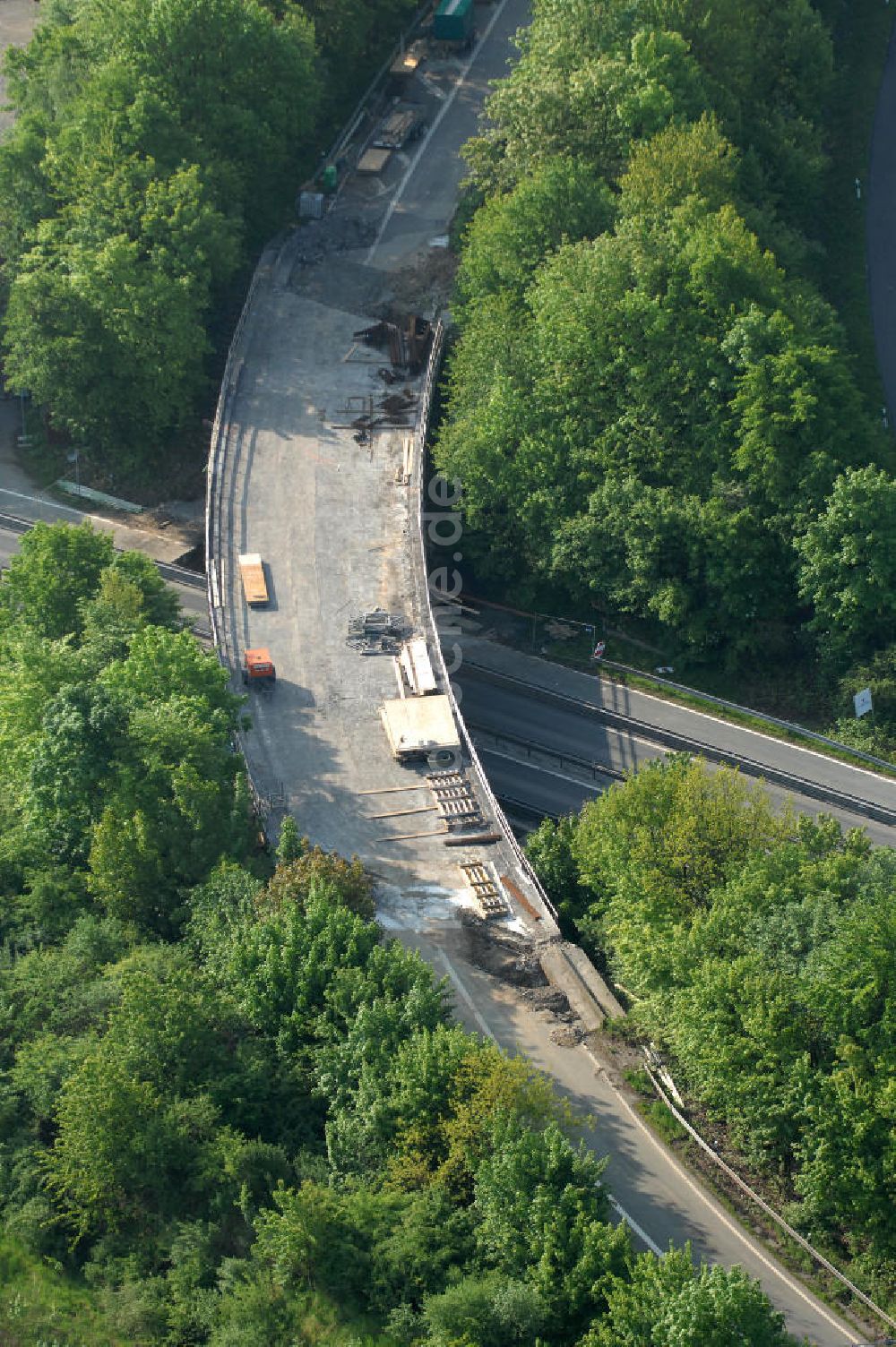 Luftbild Goslar - Brückenneubau an der Bundesfernstrasse B 6 / B241 Goslar