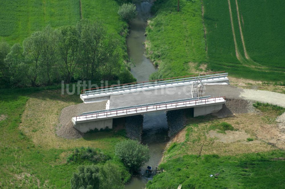 Sebexen aus der Vogelperspektive: Brückenneubau an der Ortsumgehung Sebexen - Osterbruch in Niedersachsen