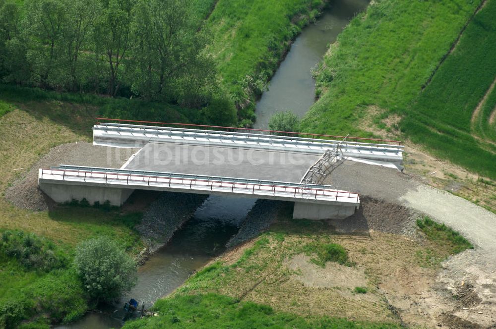 Luftaufnahme Sebexen - Brückenneubau an der Ortsumgehung Sebexen - Osterbruch in Niedersachsen