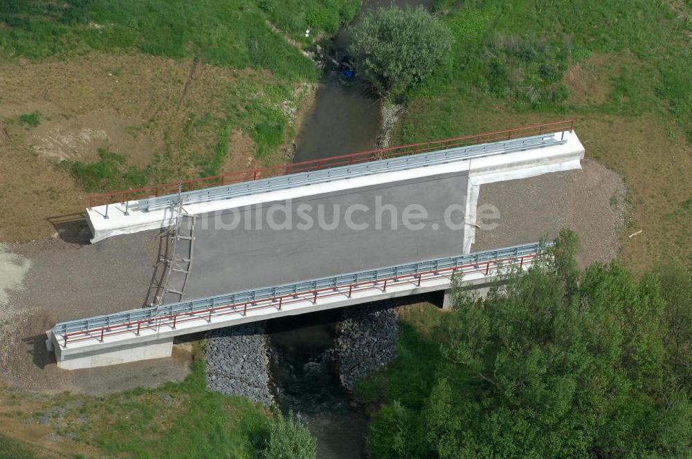 Sebexen von oben - Brückenneubau an der Ortsumgehung Sebexen - Osterbruch in Niedersachsen