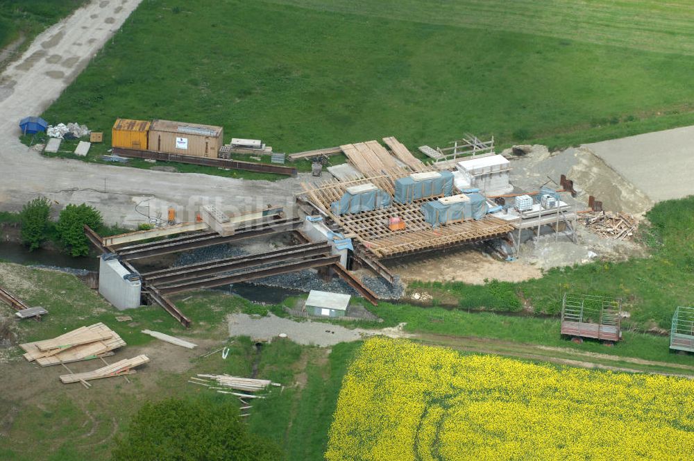 Sebexen aus der Vogelperspektive: Brückenneubau an der Ortsumgehung Sebexen - Osterbruch in Niedersachsen