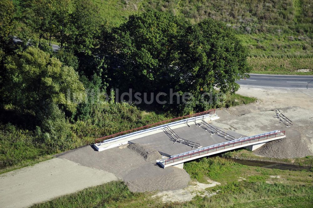 Sebexen aus der Vogelperspektive: Brückenneubau an der Ortsumgehung Sebexen - Osterbruch in Niedersachsen