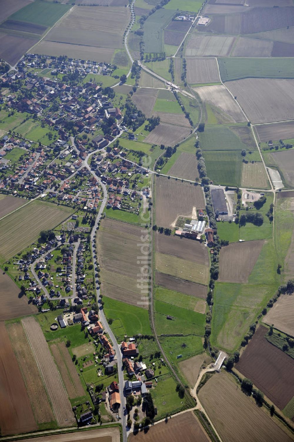 Sebexen aus der Vogelperspektive: Brückenneubau an der Ortsumgehung Sebexen - Osterbruch in Niedersachsen