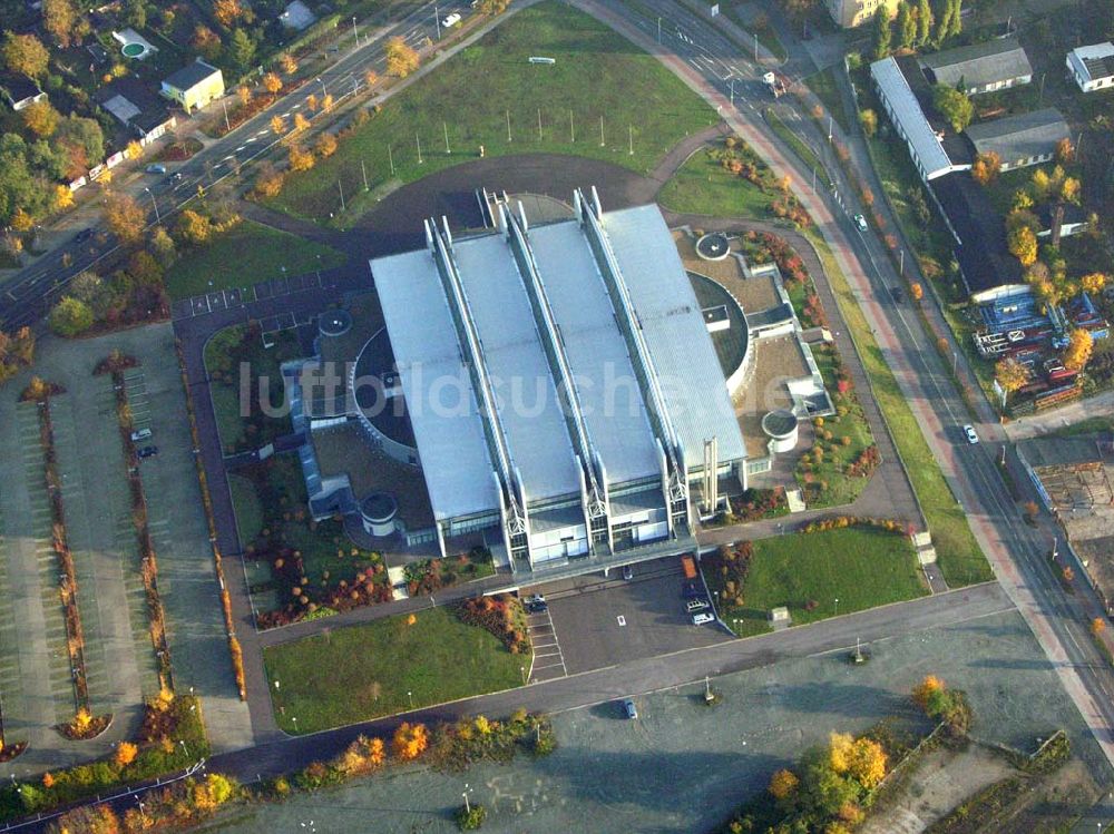 Magdeburg / Sachsen - Anhalt von oben - Bördelandhalle in Magdeburg 28.10.2005