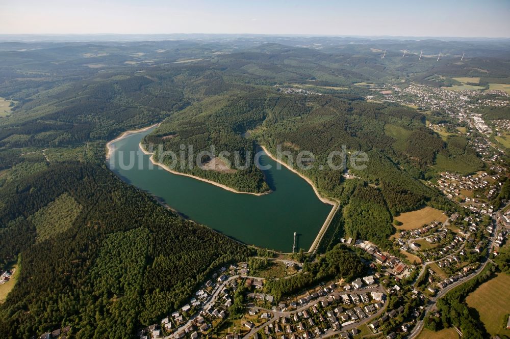 Hilchenbach aus der Vogelperspektive: Breitenbachtalsperre in Hilchenbach im Bundesland Nordrhein-Westfalen