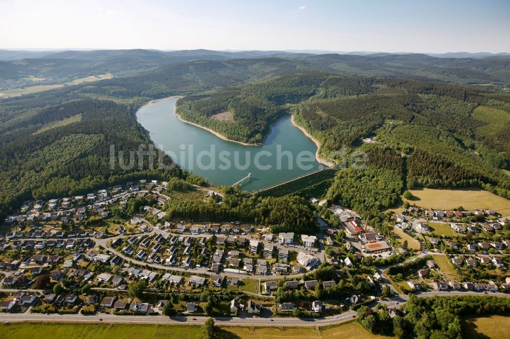 Luftbild Hilchenbach - Breitenbachtalsperre in Hilchenbach im Bundesland Nordrhein-Westfalen