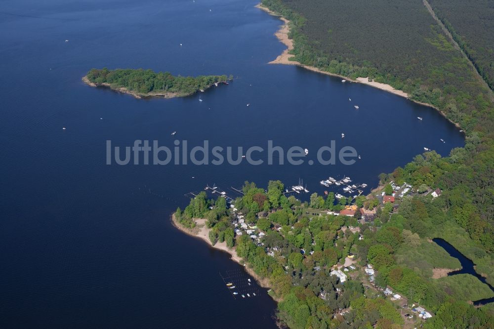 Luftaufnahme Brandenburg an der Havel - Breitlingsee im Ortsteil Malge in Brandenburg an der Havel im Bundesland Brandenburg, Deutschland