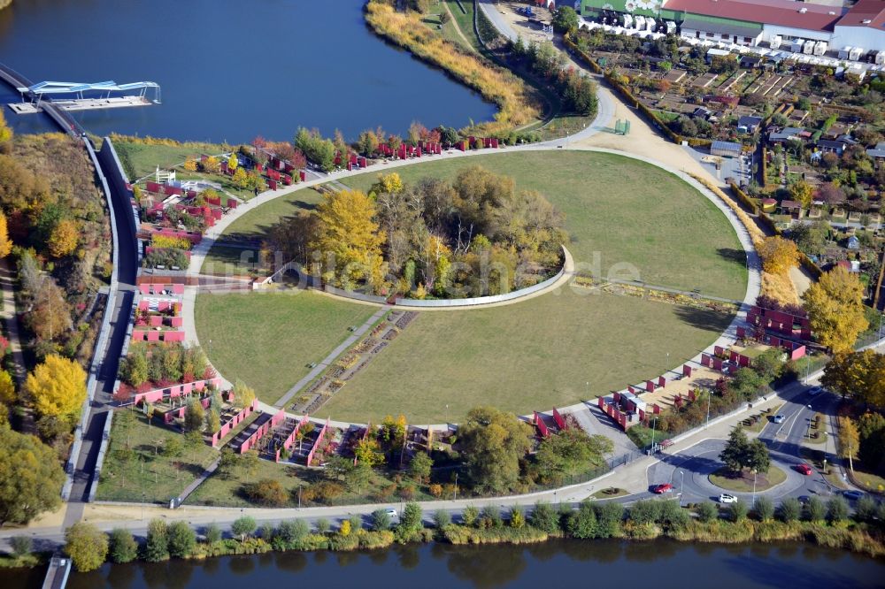 Luftaufnahme Wernigerode - Bürgerpark von Wernigerode im Bundesland Sachsen-Anhalt