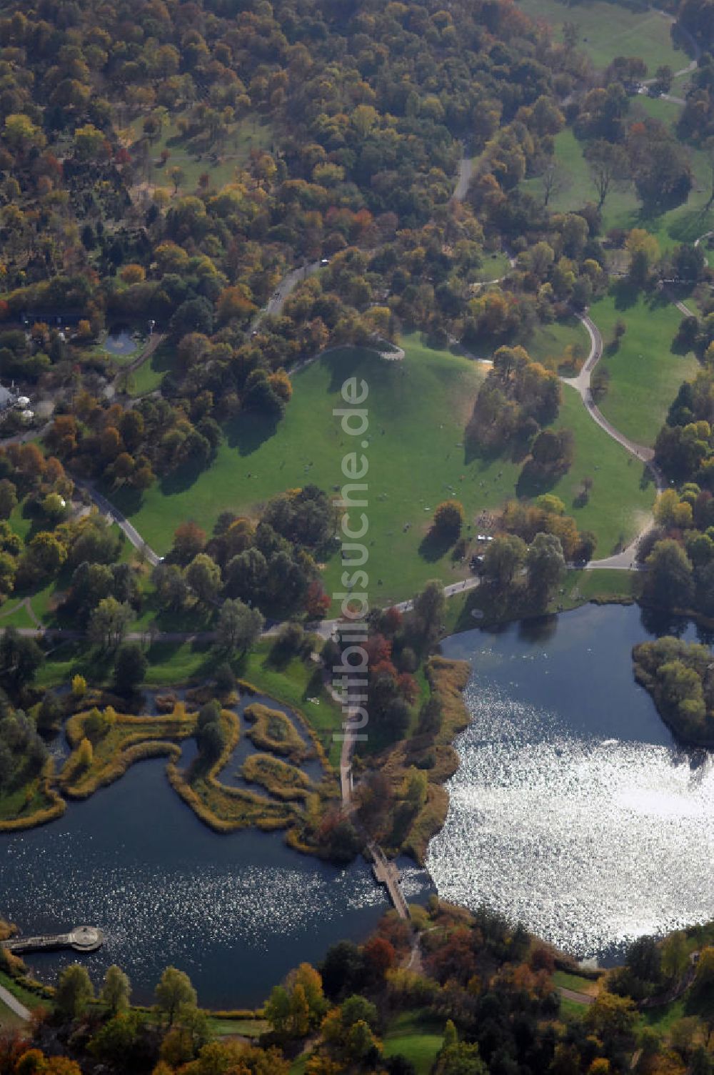 Luftbild Berlin - Britzer Garten in Berlin