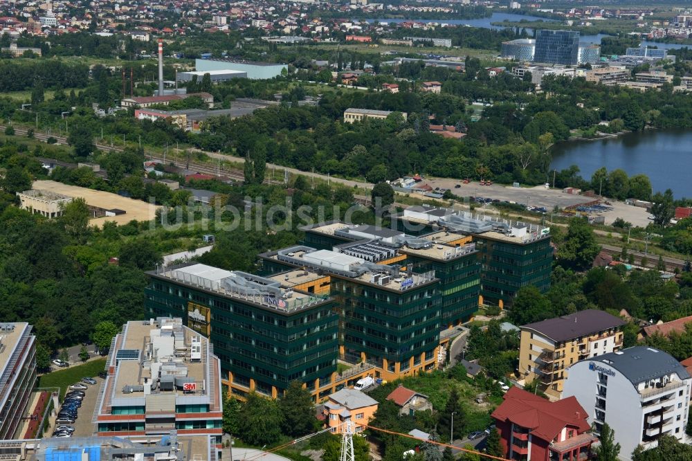 Luftbild Bukarest - Büro- und Geschäfthaus- Gebäudekomplex S-Park in Bukarest in Rumänien