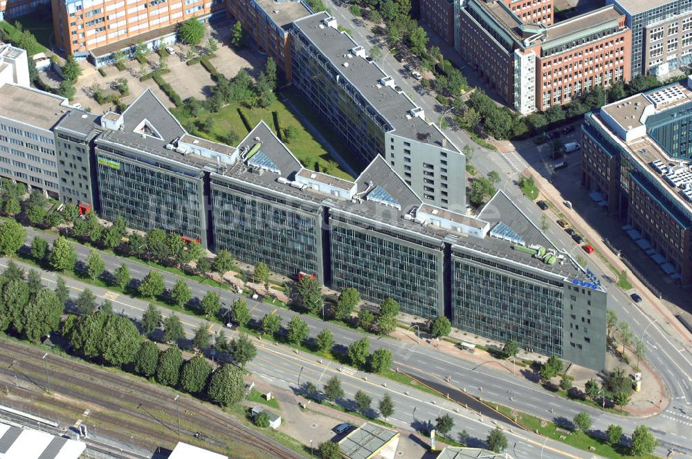 Luftaufnahme Hamburg - Büro- und Geschäftsgebäude an der Amsinckstr. 57-61 Ecke Nagelsweg 34 in Hamburg Hammerbrook