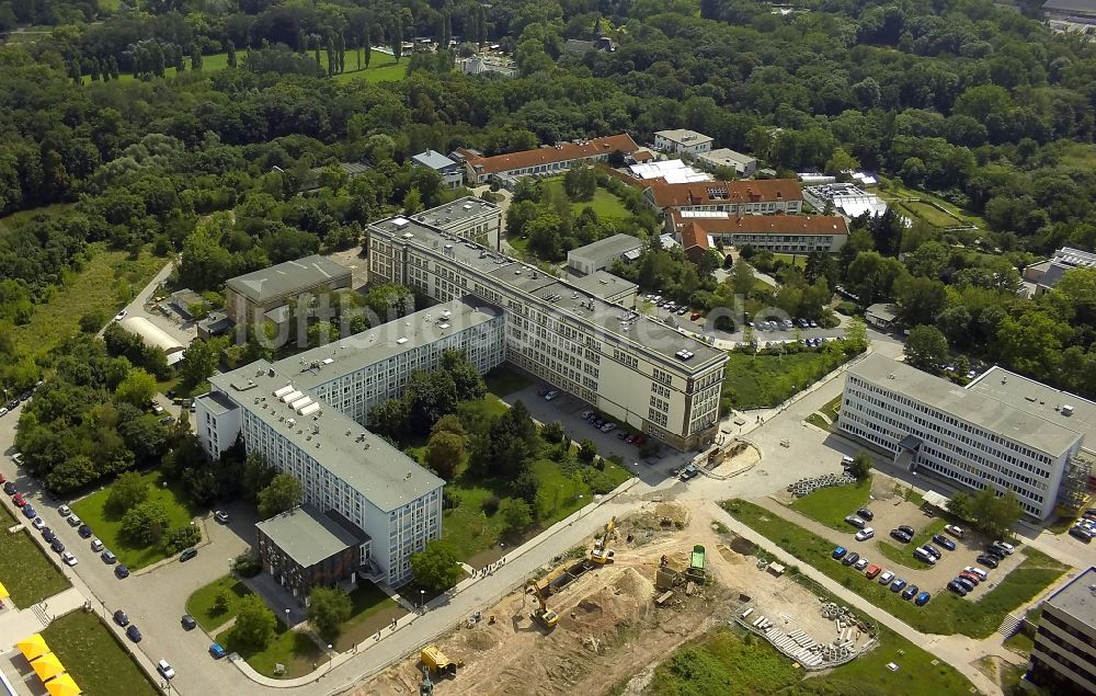 Luftbild Halle (Saale) - Büro- und Geschäftsgebäude am Technologiepark Weinberg Campus in Halle (Saale) im Bundesland Sachsen-Anhalt