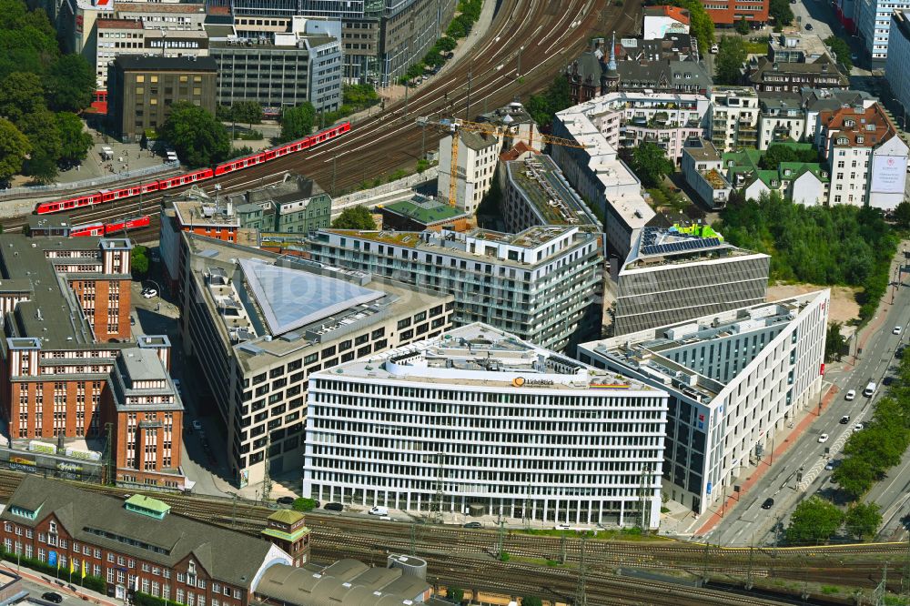 Luftbild Hamburg - Büro- und Geschäftshaus Connexion Office am Klostertor in Hamburg, Deutschland