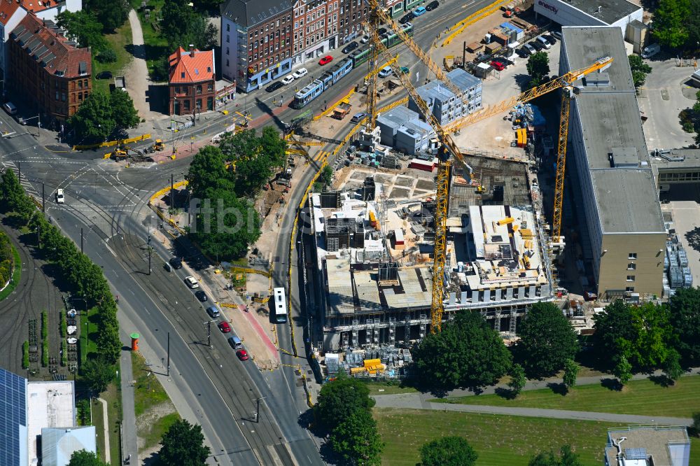 Hannover von oben - Büro- und Geschäftshaus der Enercity AG an der Glockseestraße in Hannover im Bundesland Niedersachsen, Deutschland