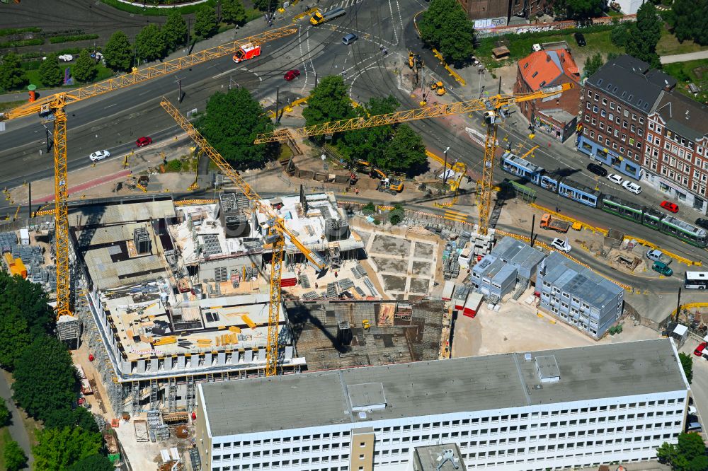 Hannover aus der Vogelperspektive: Büro- und Geschäftshaus der Enercity AG an der Glockseestraße in Hannover im Bundesland Niedersachsen, Deutschland