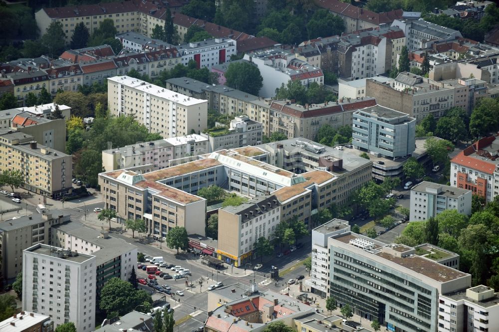 Luftbild Berlin - Büro- und Geschäftshaus- Ensemble Badensche Straße - Berliner Straße in Berlin