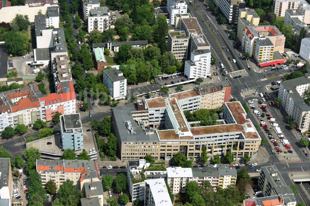 Luftbild Berlin - Büro- und Geschäftshaus- Ensemble Badensche Straße - Berliner Straße in Berlin