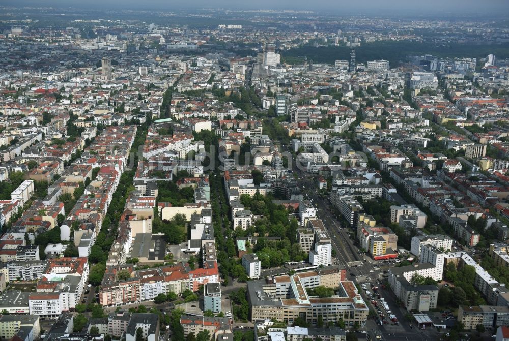 Luftbild Berlin - Büro- und Geschäftshaus- Ensemble Badensche Straße - Berliner Straße in Berlin