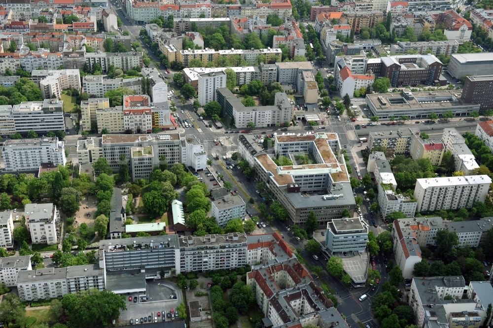 Luftbild Berlin - Büro- und Geschäftshaus- Ensemble Badensche Straße - Berliner Straße in Berlin