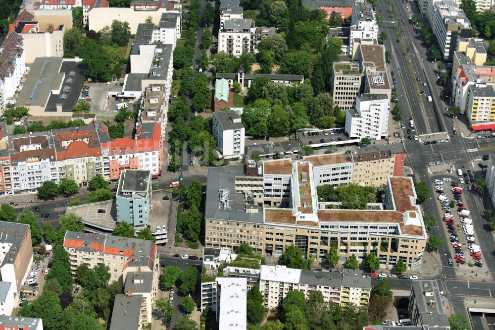 Luftbild Berlin - Büro- und Geschäftshaus- Ensemble Badensche Straße - Berliner Straße in Berlin