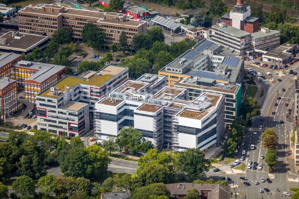 Luftbild Essen - Büro- und Geschäftshaus- Ensemble Europa- Center in Essen im Bundesland Nordrhein-Westfalen - NRW, Deutschland