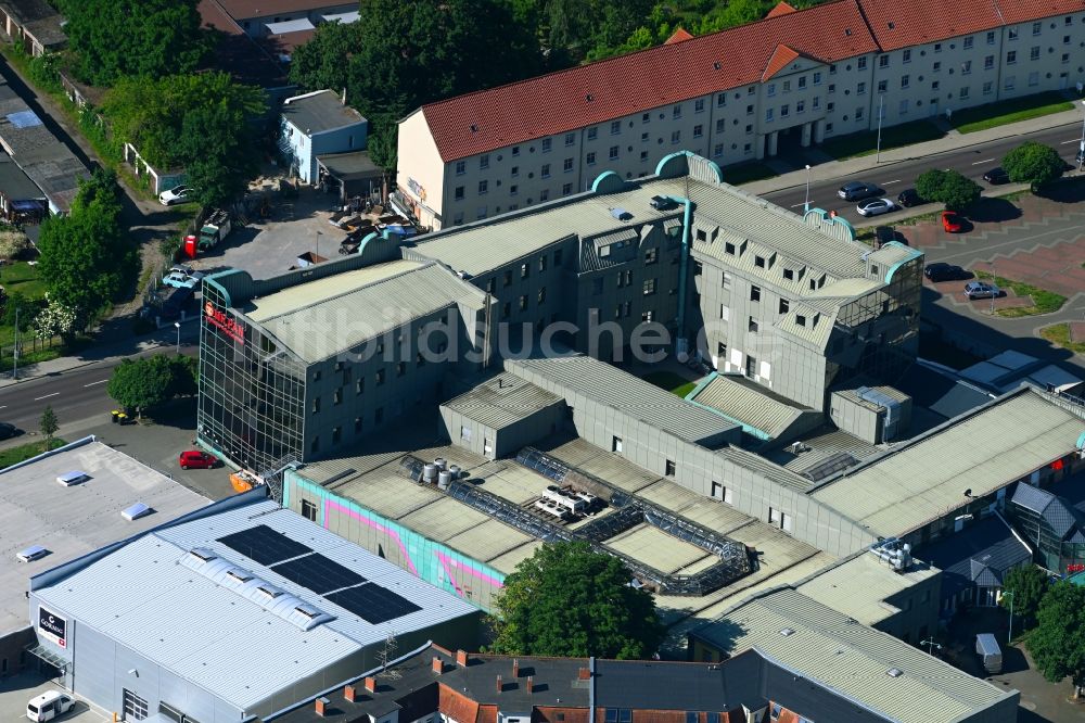 Luftaufnahme Magdeburg - Büro- und Geschäftshaus- Ensemble Gewerbepark am Fuchsberg in Magdeburg im Bundesland Sachsen-Anhalt, Deutschland