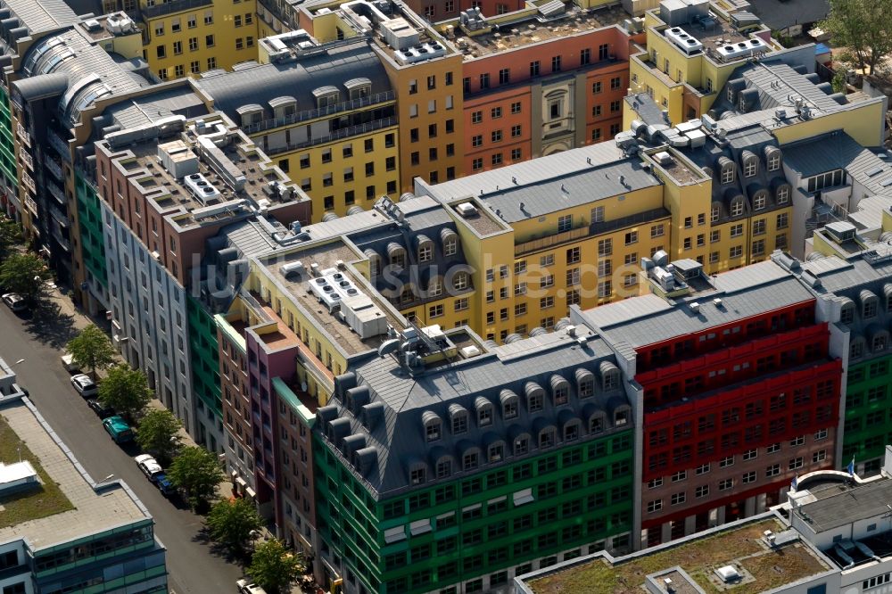 Luftbild Berlin - Büro- und Geschäftshaus- Ensemble Markgrafenstraße Ecke Zimmerstraße in Berlin