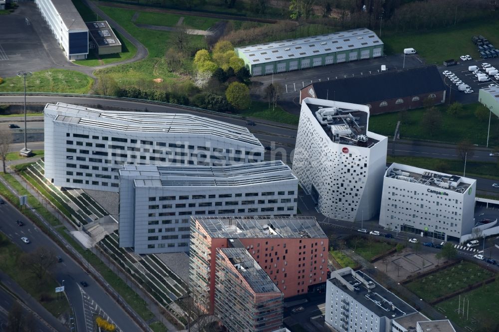 Luftbild Lille - Büro- und Geschäftshaus- Ensemble nexity - Sopra Steria an der Allée Vauban in Lille in Nord-Pas-de-Calais Picardie, Frankreich