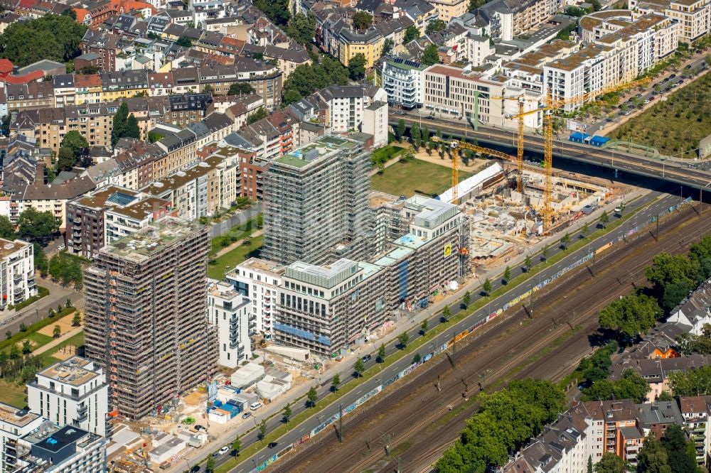 Luftbild Düsseldorf - Büro- und Geschäftshaus- Ensemble Le Quartier Central in Düsseldorf im Bundesland Nordrhein-Westfalen