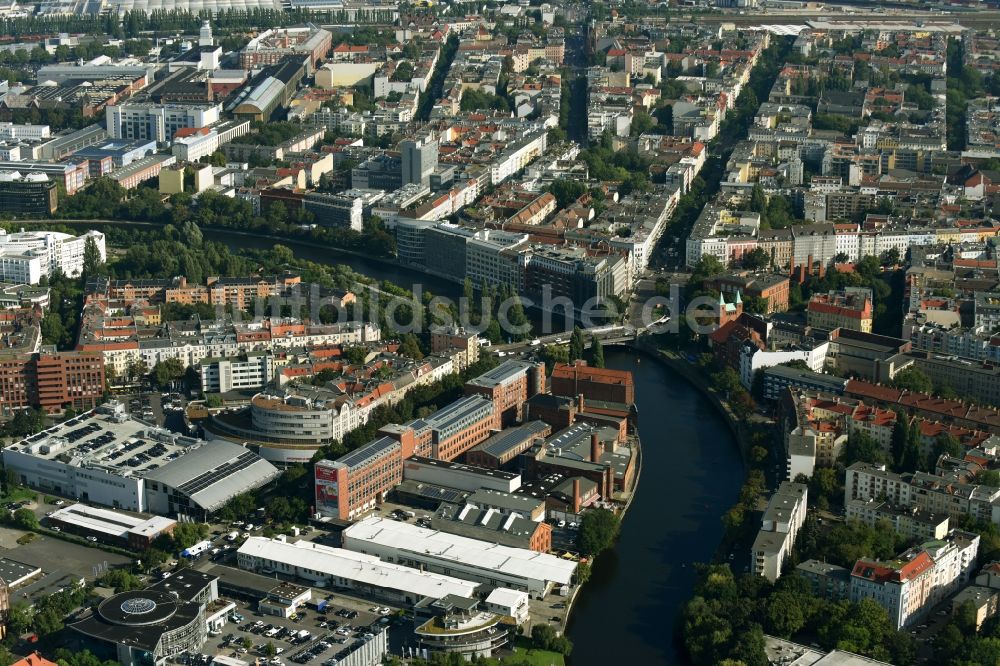 Luftbild Berlin - Büro- und Geschäftshaus- Ensemble Spree-Forum in Alt-Moabtit in Berlin, Deutschland