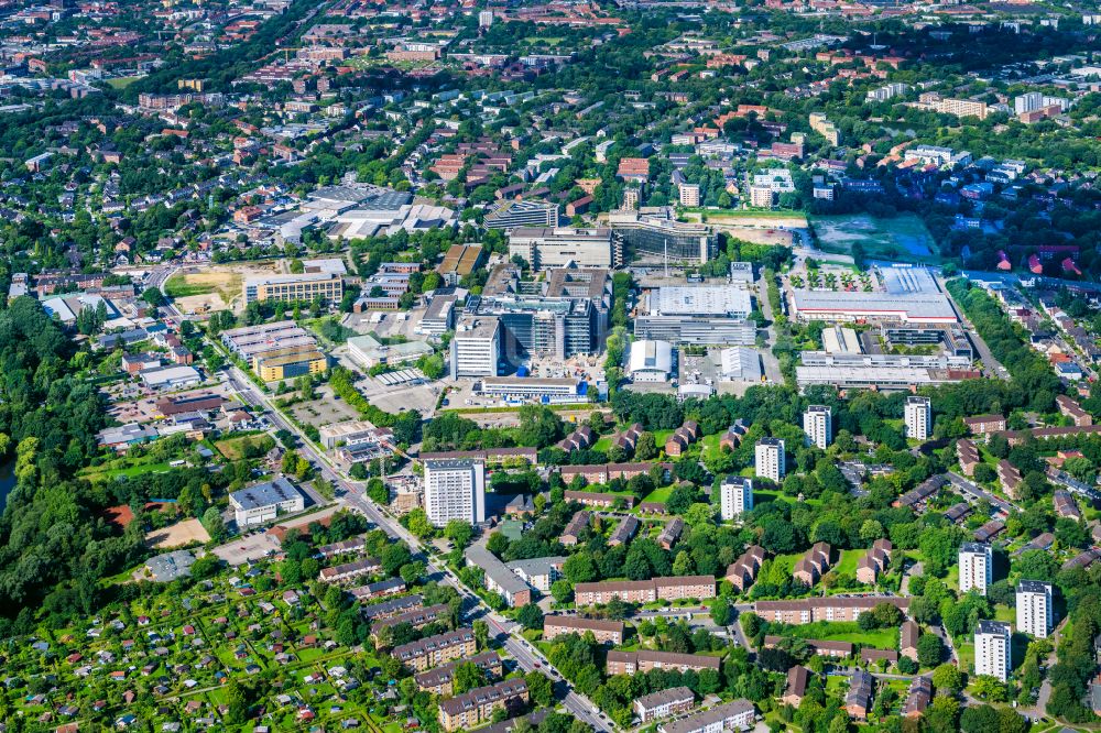 Luftaufnahme Hamburg - Büro- und Geschäftshaus- Ensemble an der Werner-Otto-Straße in Hamburg, Deutschland