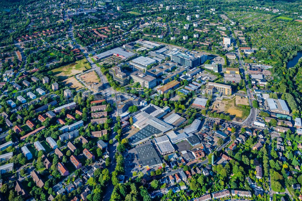 Luftaufnahme Hamburg - Büro- und Geschäftshaus- Ensemble an der Werner-Otto-Straße in Hamburg, Deutschland