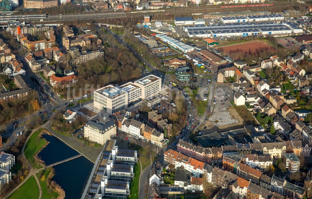 Luftaufnahme Gelsenkirchen - Büro- und Geschäftshaus- Ensemble Wissenschaftspark Gelsenkirchen in Gelsenkirchen im Bundesland Nordrhein-Westfalen