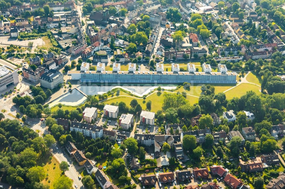 Gelsenkirchen aus der Vogelperspektive: Büro- und Geschäftshaus- Ensemble Wissenschaftspark Gelsenkirchen in Gelsenkirchen im Bundesland Nordrhein-Westfalen