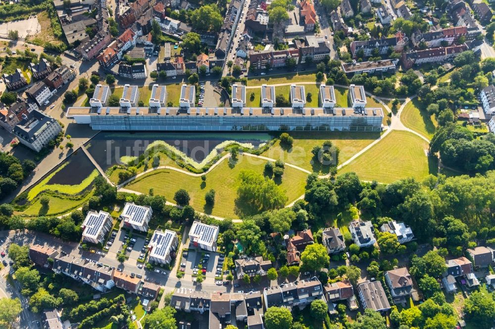 Luftaufnahme Gelsenkirchen - Büro- und Geschäftshaus- Ensemble Wissenschaftspark Gelsenkirchen in Gelsenkirchen im Bundesland Nordrhein-Westfalen