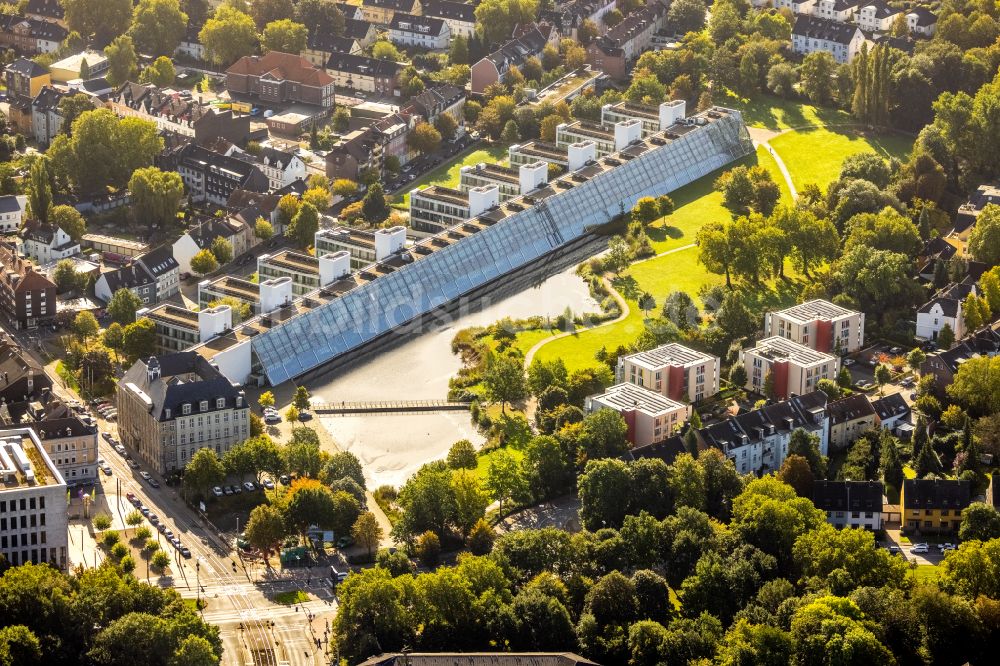 Gelsenkirchen aus der Vogelperspektive: Büro- und Geschäftshaus- Ensemble Wissenschaftspark Gelsenkirchen in Gelsenkirchen im Bundesland Nordrhein-Westfalen