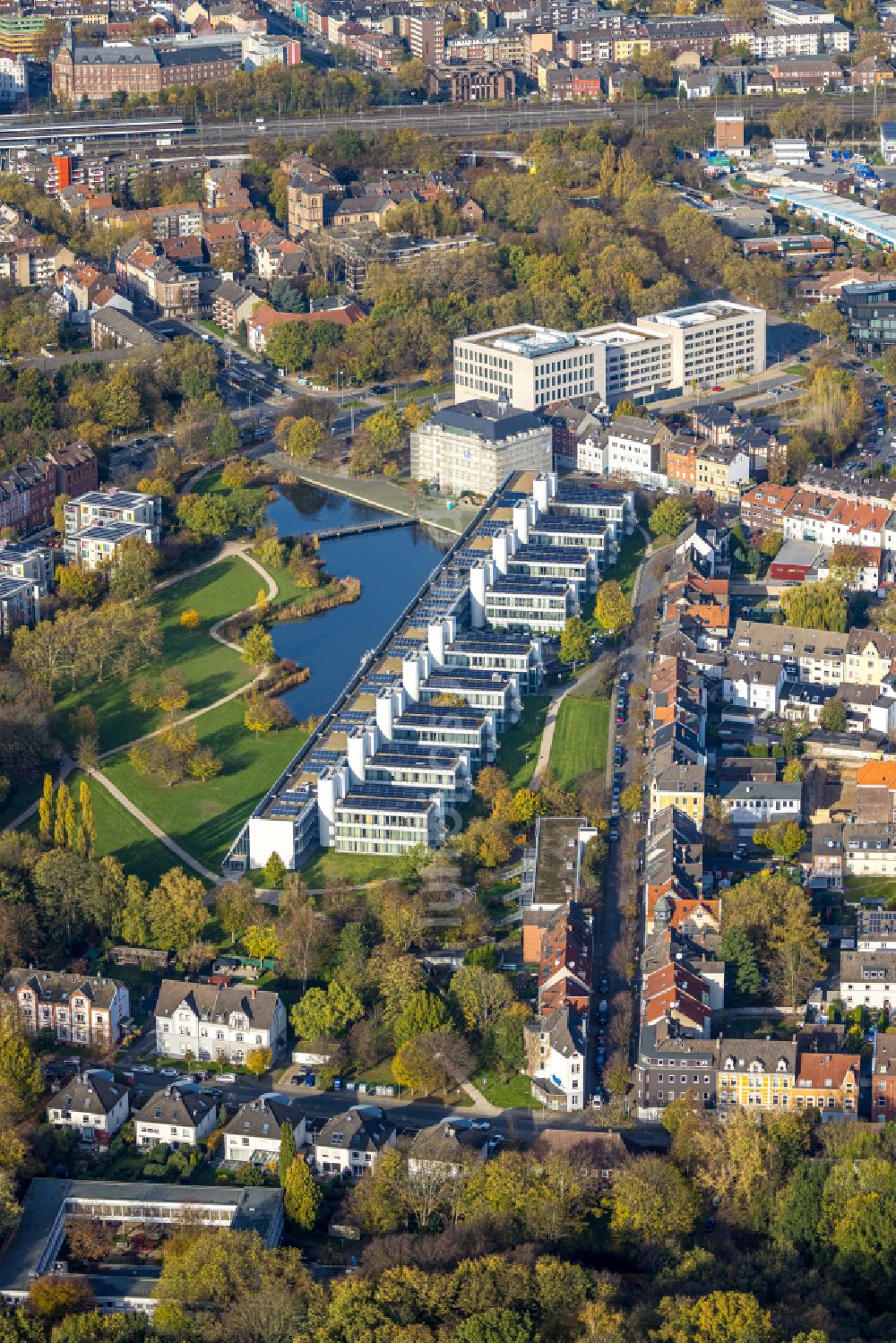 Luftaufnahme Gelsenkirchen - Büro- und Geschäftshaus- Ensemble Wissenschaftspark Gelsenkirchen in Gelsenkirchen im Bundesland Nordrhein-Westfalen