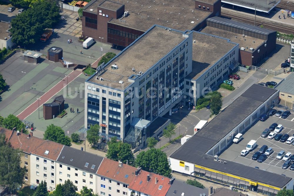 Luftaufnahme Bochum - Büro- und Geschäftshaus an der Ferdinandstraße 13 am Buddenbergplatz in Bochum im Bundesland Nordrhein-Westfalen