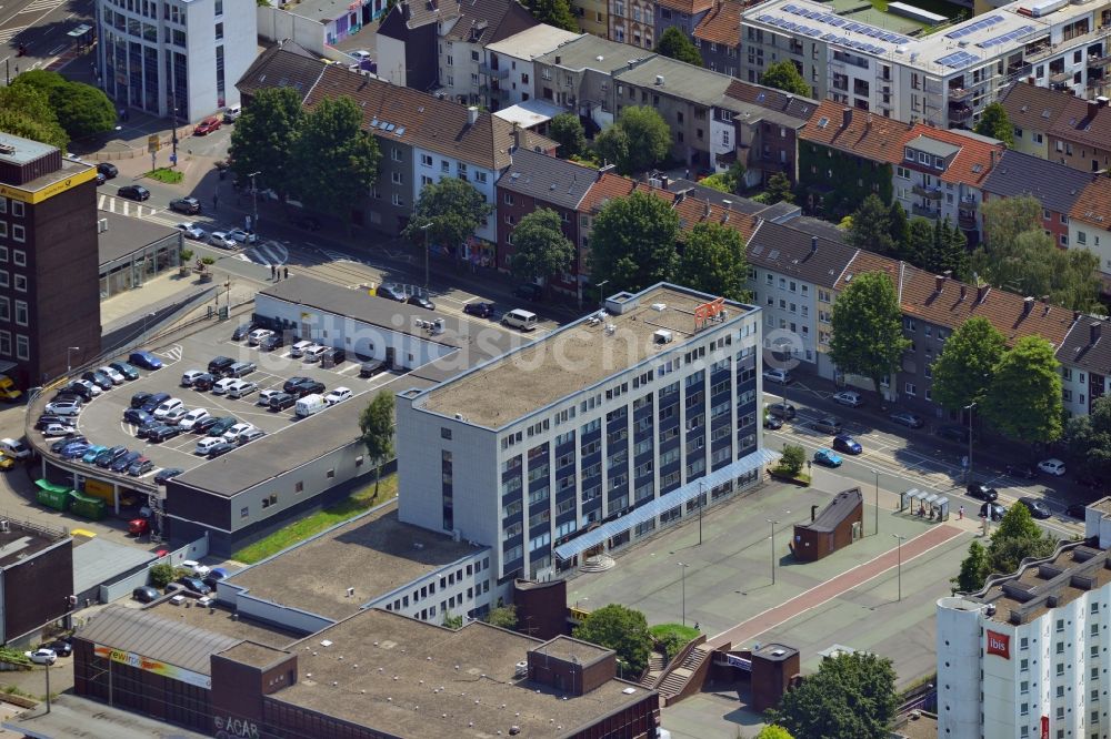 Luftaufnahme Bochum - Büro- und Geschäftshaus an der Ferdinandstraße 13 am Buddenbergplatz in Bochum im Bundesland Nordrhein-Westfalen