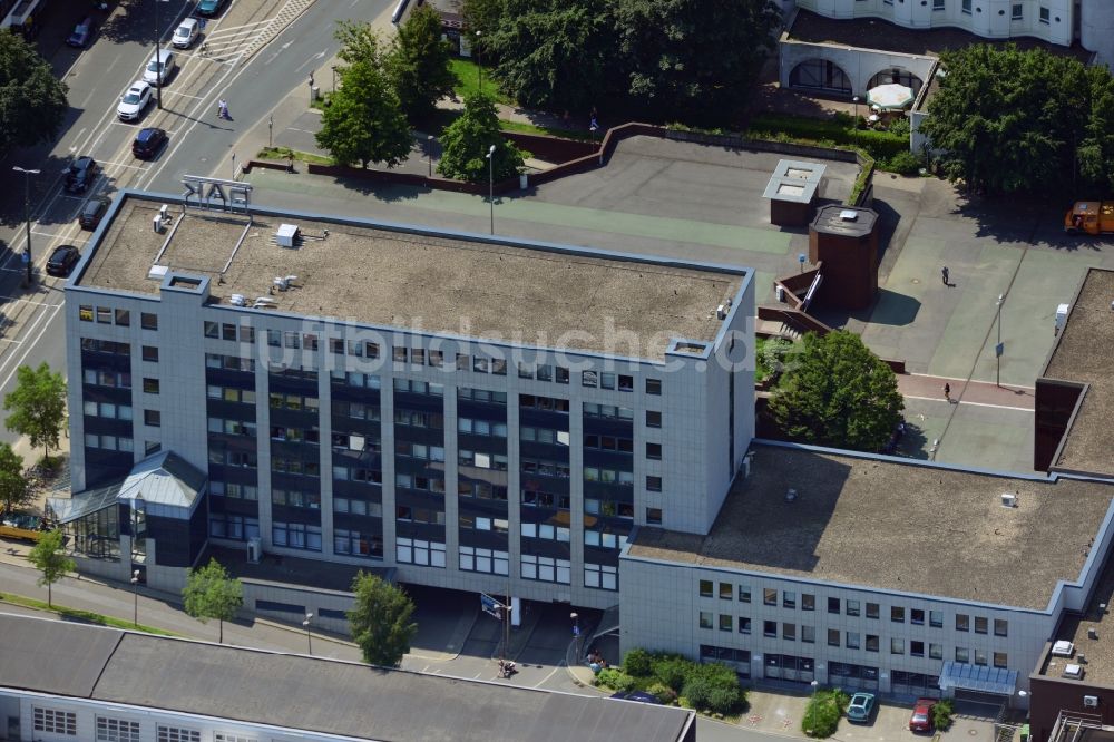 Luftaufnahme Bochum - Büro- und Geschäftshaus an der Ferdinandstraße 13 am Buddenbergplatz in Bochum im Bundesland Nordrhein-Westfalen