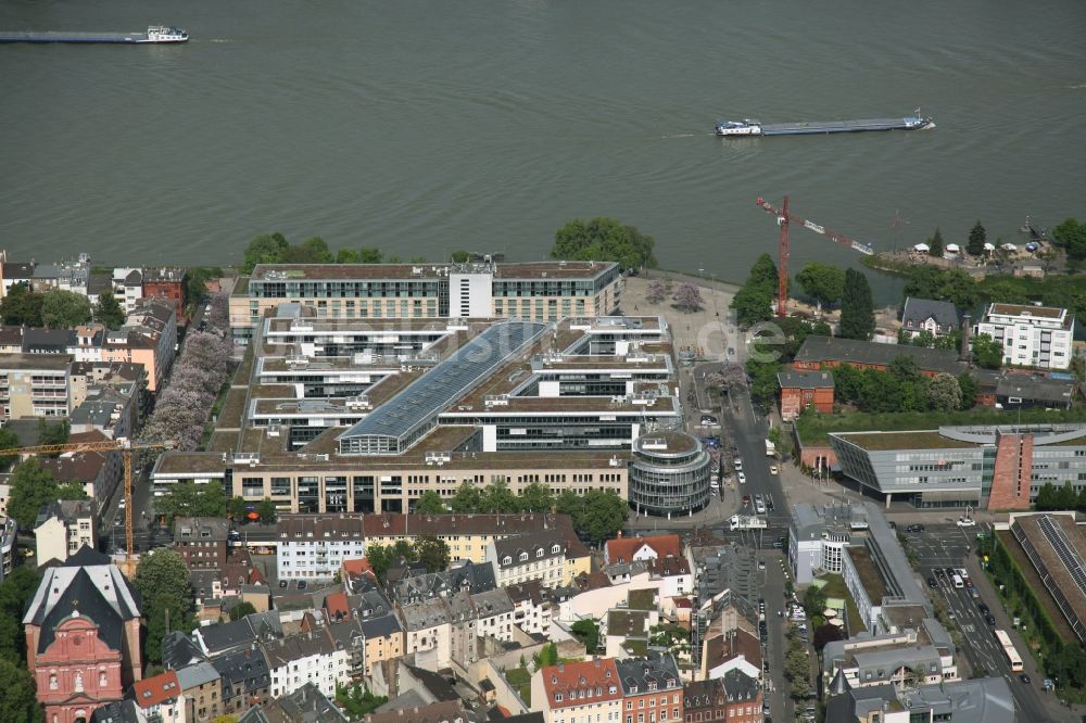 Luftaufnahme Mainz - Büro-und Geschäftshaus Fort Malakoff Park in Mainz im Bundesland Rheinland-Pfalz