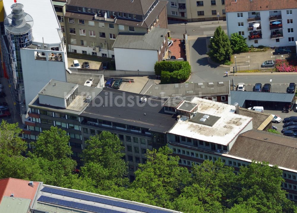 Luftaufnahme Dortmund - Büro- und Geschäftshaus an der Kleppinstraße in der Innenstadt von Dortmund im Bundesland Nordrhein-Westfalen