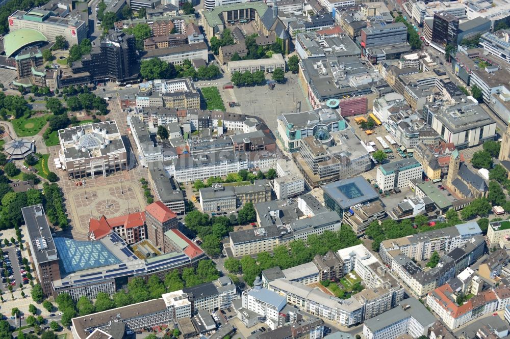 Dortmund aus der Vogelperspektive: Büro- und Geschäftshaus an der Kleppinstraße in der Innenstadt von Dortmund im Bundesland Nordrhein-Westfalen