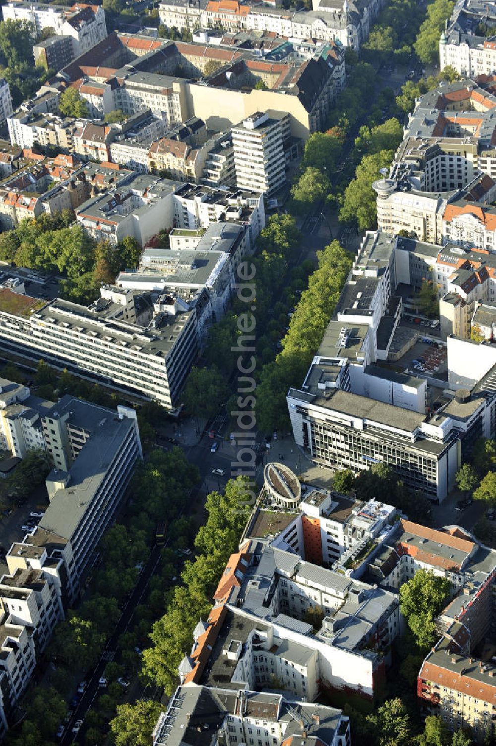 Berlin von oben - Büro- und Geschäftshaus Ku´damm 38/39 Berlin - Charlottenburg