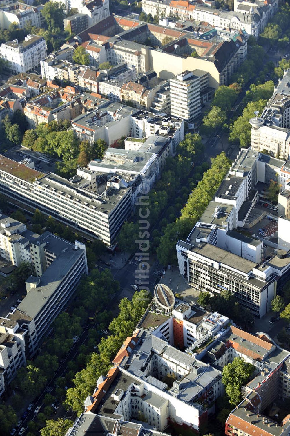 Berlin aus der Vogelperspektive: Büro- und Geschäftshaus Ku´damm 38/39 Berlin - Charlottenburg