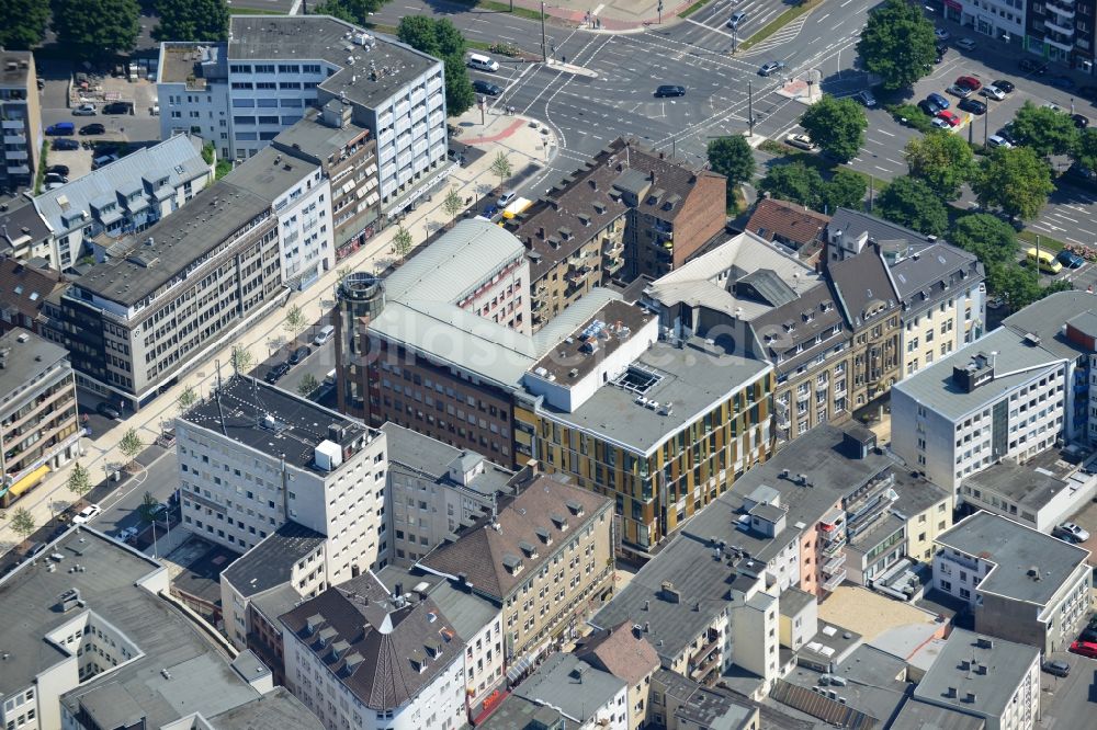 Dortmund aus der Vogelperspektive: Büro- und Geschäftshaus am Osthellweg / Moritzgasse in der Innenstadt von Dortmund im Bundesland Nordrhein-Westfalen