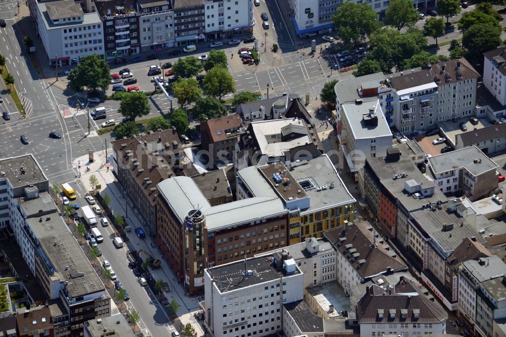 Luftaufnahme Dortmund - Büro- und Geschäftshaus am Osthellweg / Moritzgasse in der Innenstadt von Dortmund im Bundesland Nordrhein-Westfalen