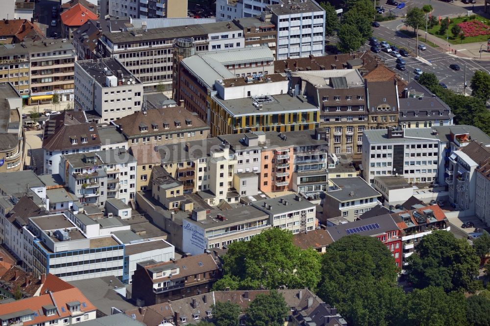 Luftaufnahme Dortmund - Büro- und Geschäftshaus am Osthellweg / Moritzgasse in der Innenstadt von Dortmund im Bundesland Nordrhein-Westfalen