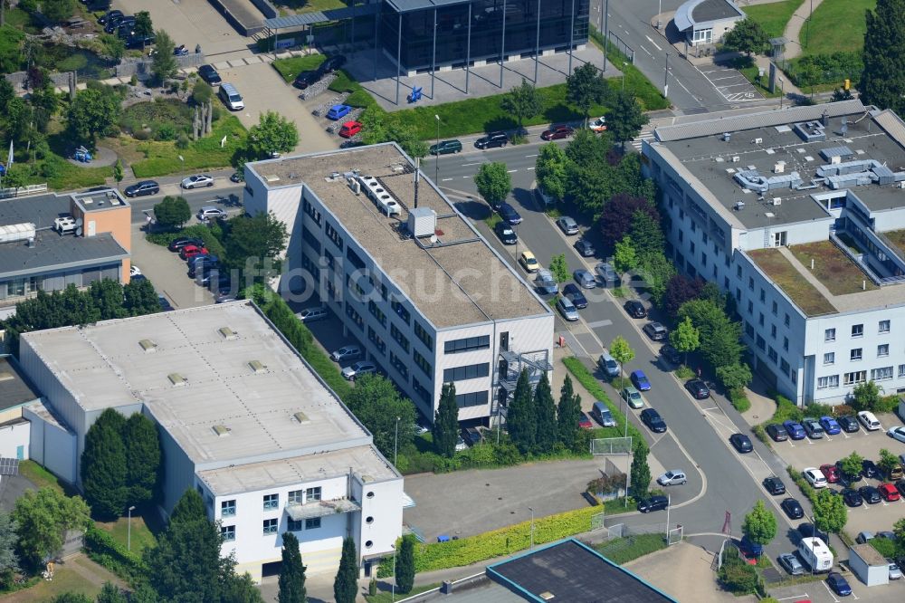 Dortmund von oben - Büro- und Geschäftshaus an der Schleefstraße im Stadtteil Aplerbeck von Dortmund im Bundesland Nordrhein-Westfalen