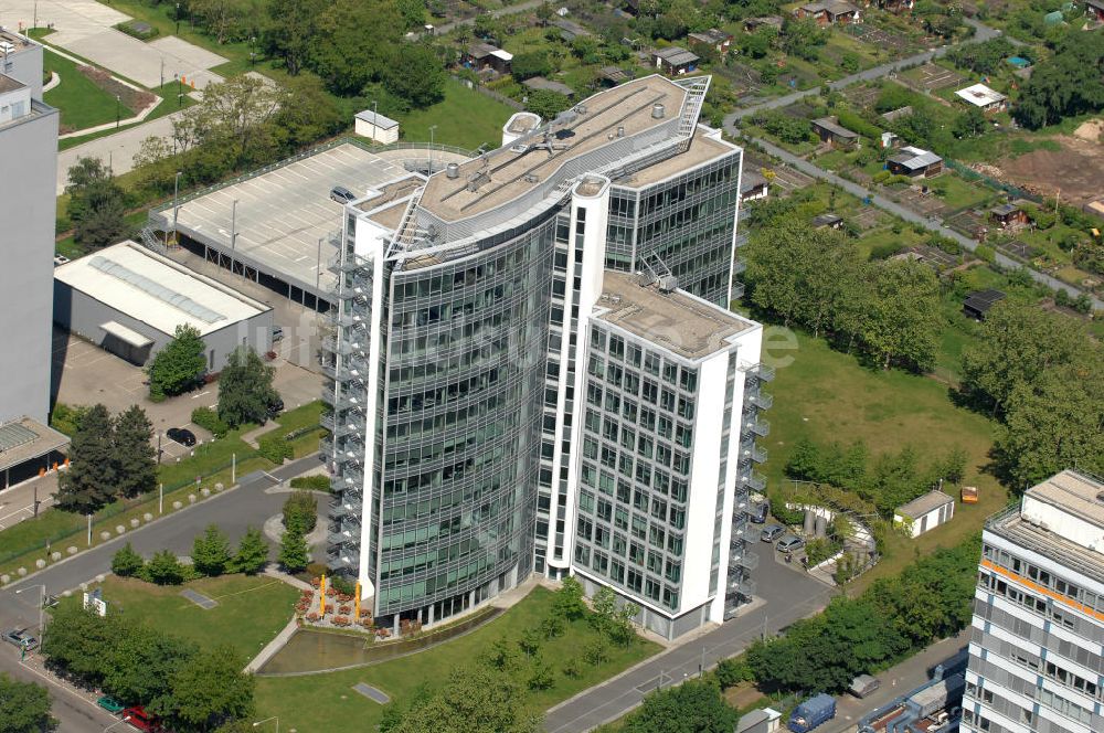 Luftbild Frankfurt am Main - Büro- und Geschäftshaus Sigma an der Lyoner Straße in Frankfurt-Niederrad